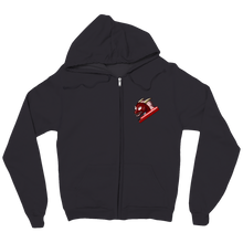 Crimson zip-up-hoodie