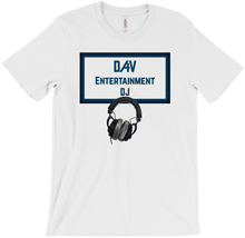 D4V Entertainment T-Shirt Logo Black w Headphones