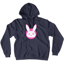 Angry Dva Rabbit Hoodie (No-Zip/Pullover)