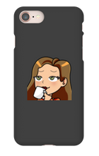 ladymanolo Sips Tea iPhone Phone Cases