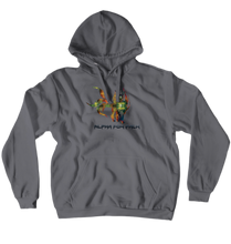Alpha Fox Pack (Gre/Blue) Hoodie (No-Zip/Pullover)