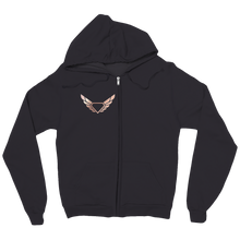 RoseGold Diamond Wing Logo zip-up-hoodie