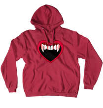 Vampire Heart Fangs Hoodie
