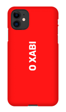 O Xabi iPhone Phone Cases - Logo OXabi White