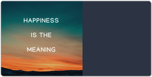 Happiness is the meaning XXL Gaming Mousepad
