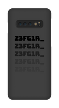Z3FG1R_ Black Text Samsung Cases