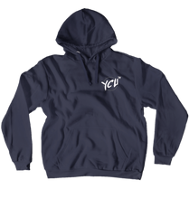 YCU White Logo Hoodies (No-Zip/Pullover)