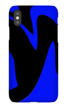 Dark Blue and Black iPhone Case