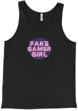 Fake Gamer Girl Tank Top (Purple/Pink)