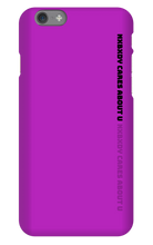 nxbxdy cares about you  iPhone Case