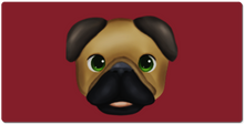 officialitzjustpug XXL Gaming Mousepad