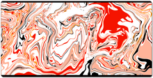 Red and white twirl XXL Gaming Mousepad