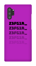 Z3FG1R_ Black Text Samsung Cases