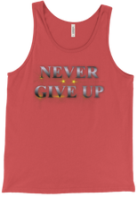 Never Give Up Tank Top (silber)
