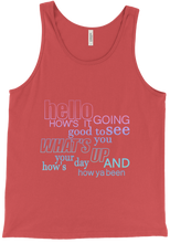 Tank Top - Greetings - Bright Colours