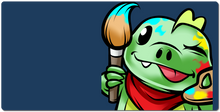 Dino Painter XXL Gaming Mousepad