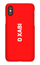 O Xabi iPhone Phone Cases - Logo OXabi White