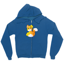 Cat's Zip Up Hoodie (No Background) (Large Image)
