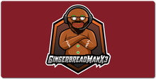 GingerbreadManX3 Glasses XXL Gaming Mousepad