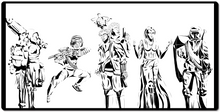 Black on White deskmat
