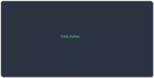codykuhns XXL Gaming Mousepad