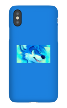 blue wolf iPhone Phone Cases
