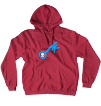 Keeper of Keys Skull Blue Design Hoodie
