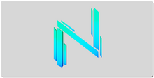Blue Neon XXL Gaming Mousepad