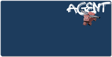 agent_porky XXL Gaming Mousepad (white logo)