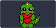 aminerwiener DINO SIMP gaming mousepad