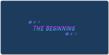 The Beginning  XXL Gaming Mousepad