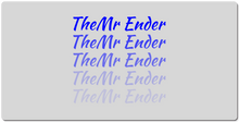 Mr Ender Fading XXL Gaming Mousepad (Blue Text)