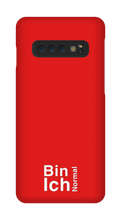 Bin ich Normal Samsung Cases Dunkel Unten