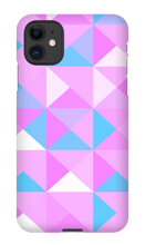 Pink, Blue and White Mosiac iPhone Phonecase