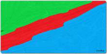 ClockBop Red Green Blue XXL Gaming Mousepad