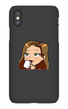 ladymanolo Sips Tea iPhone Phone Cases