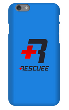 RESCUEE iPhone Case Black and Red Logo