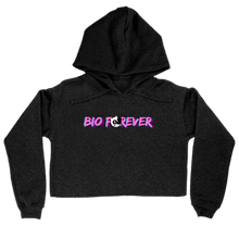 Women's Bio Forever Cropped Hoodie - Pink on Black