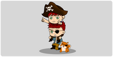 Tapis de souris XXL Pirates
