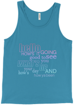 Tank Top - Greetings - Bright Colours