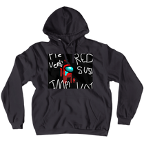 Red Blamed Hoodie