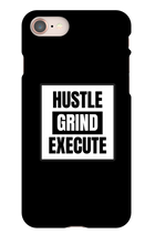 HUSTLE GRIND EXECUTE iPhone Phone Cases