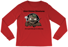 Ditch Chicken Crazy Logo long-sleeve-tee