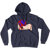 Bloody Heart Hoodies (No-Zip/Pullover)