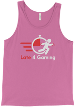 late4gaming White Logo Tank Top