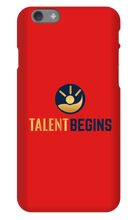 Talent Begins iPhone Case