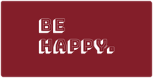 be happy. retro mega mousepad