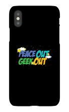 peace out geek out iphone case!