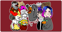 DoVe_7 Family XXL Gaming Mousepad - Art By G0RE