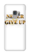 Never Give Up Samsung Phone Cases - gold